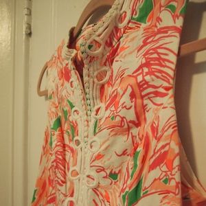 Lilly Pulitzer Pink Flamingo Print Shift dress